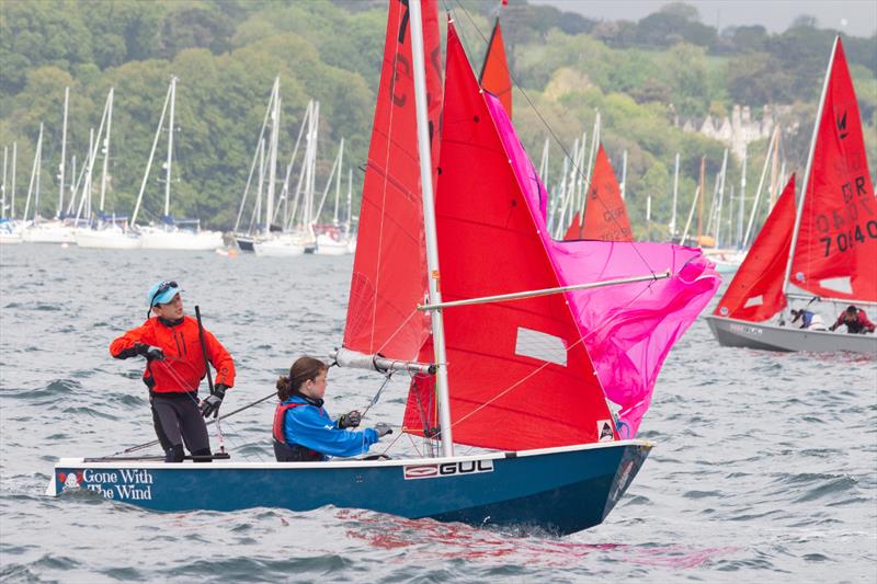 U13 winners George Lenney and Florence Luxton during the Gul Mirror Nationals at Restronguet - photo © Kyle Brown