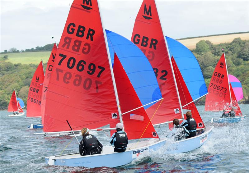 Racing in the Crewsaver Mirror nationals photo copyright Lee Whitehead / www.photolounge.co.uk taken at Restronguet Sailing Club and featuring the Mirror class