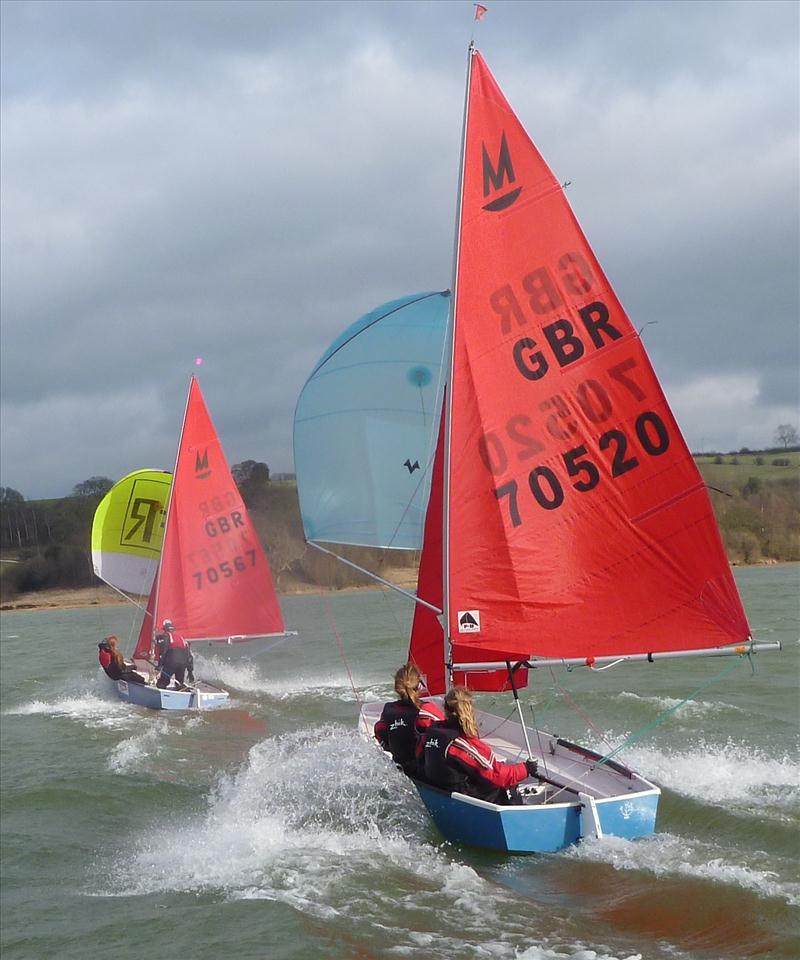 Mirror Joint Squad Training at Carsington photo copyright Dave Woodhead taken at Carsington Sailing Club and featuring the Mirror class