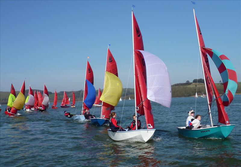 Mirror Joint Squad Training at Carsington photo copyright Dave Woodhead taken at Carsington Sailing Club and featuring the Mirror class