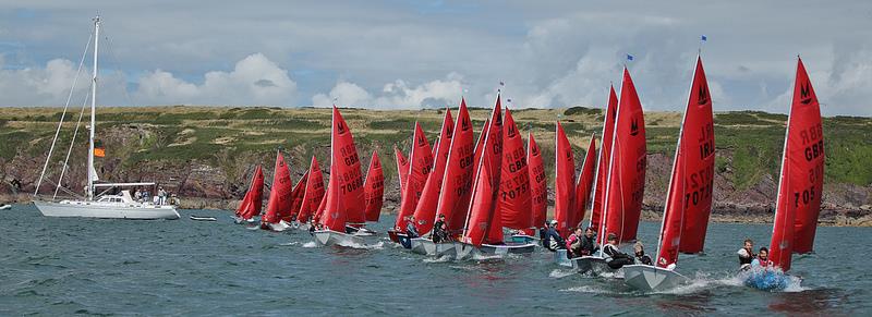 2013 Mirror nationals at Pembrokeshire photo copyright Adrian Owens taken at Pembrokeshire Yacht Club and featuring the Mirror class