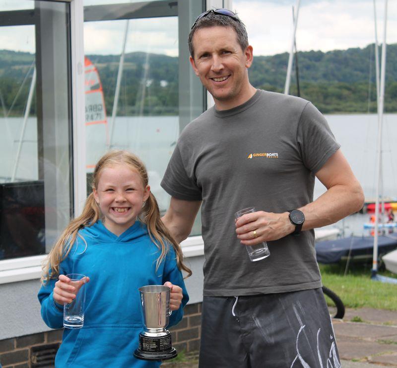 3rd overall and winner of races 2 & 3 Andy and Lily Smith - Mirror Inland, Youth & Junior, and Singlehanded Championship at Bassenthwaite photo copyright William Carruthers taken at Bassenthwaite Sailing Club and featuring the Mirror class
