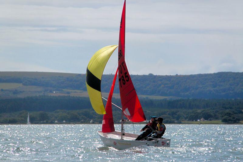 U13 winners Max Phypers and Emma Sellwood in the Rooster Mirror National Championships at Poole photo copyright Alan Phypers taken at Poole Yacht Club and featuring the Mirror class