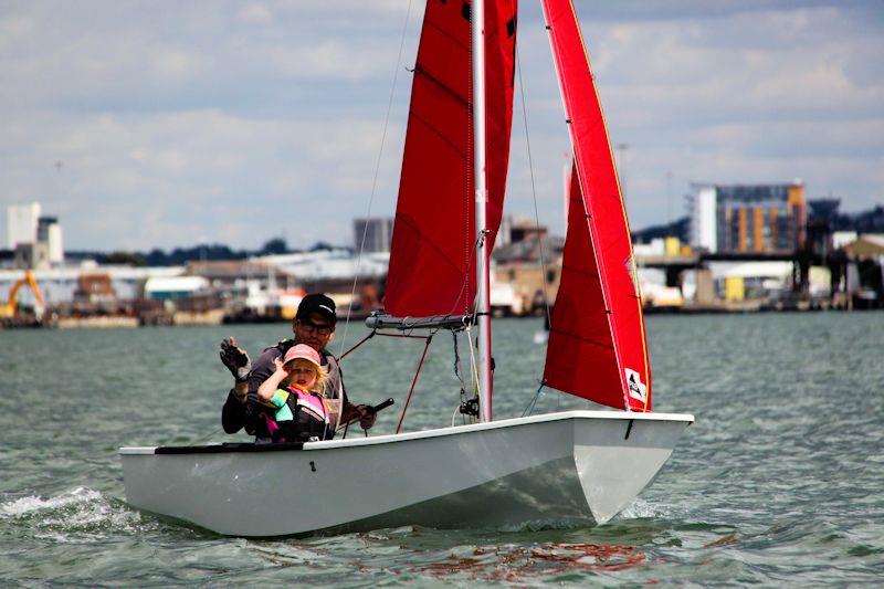 JP and Elle Marks in the Rooster Mirror National Championships at Poole photo copyright Alan Phypers taken at Poole Yacht Club and featuring the Mirror class