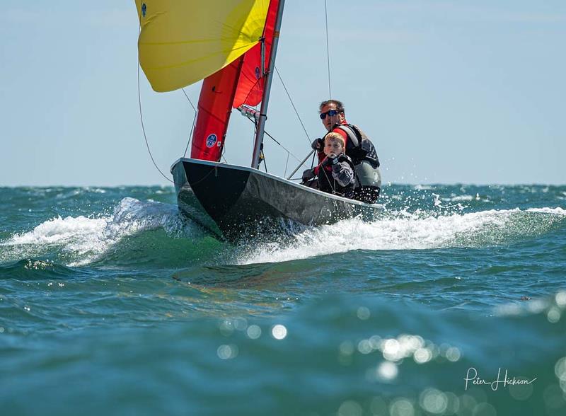 Paul and Peter Smalley take fourth overall - Vaikobi Mirror National Championships at Hayling Island photo copyright Peter Hickson taken at Hayling Island Sailing Club and featuring the Mirror class