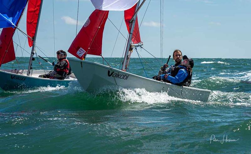 Toby Heppell and Josie Rist-Heppell - Vaikobi Mirror National Championships at Hayling Island - photo © Peter Hickson