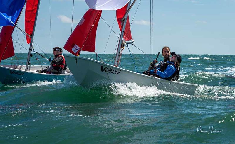 Toby Heppell and Josie Rist-Heppell - Vaikobi Mirror National Championships at Hayling Island - photo © Peter Hickson