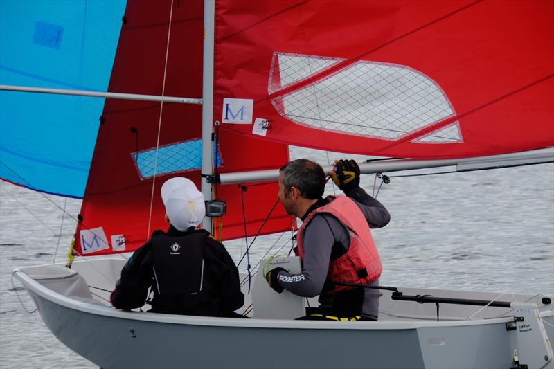 Phil and Oliver Smith during the Mirror Worlds 2023 at Sligo photo copyright Michael Broaders taken at Sligo Yacht Club and featuring the Mirror class
