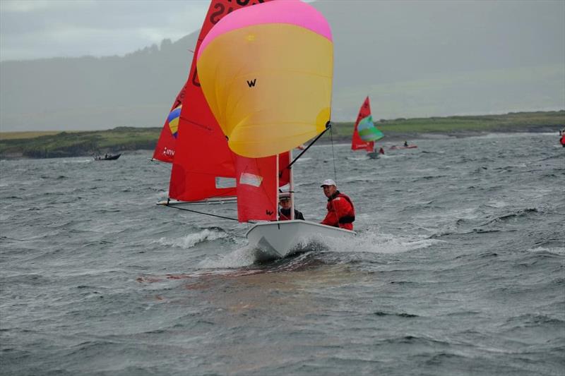 Douglas Raftesath and Luke Roberts (AUS) during the Mirror Worlds 2023 at Sligo photo copyright Michael Broaders taken at Sligo Yacht Club and featuring the Mirror class