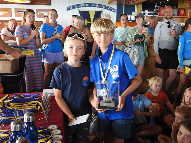 Abersoch Mirror Week - Charlie and Louie photo copyright Jude Fitzgerald taken at South Caernarvonshire Yacht Club and featuring the Mirror class