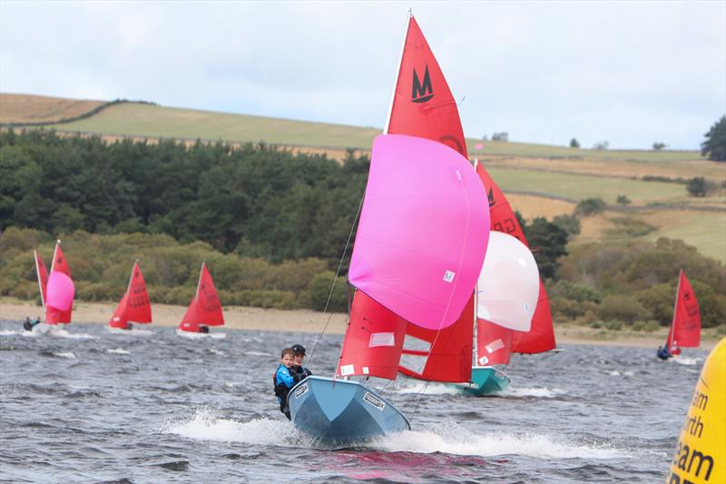 Ian and Ted Dobson during the Mirror Nationals at Derwent Reservoir photo copyright David Shilling taken at Derwent Reservoir Sailing Club and featuring the Mirror class