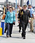 HRH The Princess Royal visits Hornet Services Sailing Club © Guy Pool