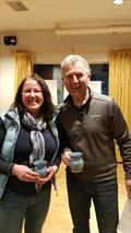 © Frank Miller Margaret Casey & Neil Colin (Fireball), Mug Winners PY Class Race 2 on day 1 of the Dun Laoghaire Frostbites Series 2 © Frank Miller