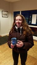 © Frank Miller Katie Flanagan, a winner in the Laser 4.7s from December whose photograph we missed in our concluding report of 2018 of the Dun Laoghaire Frostbites Series © Frank Miller