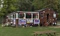 Shropshire SC's old wooden clubhouse © Shropshire SC