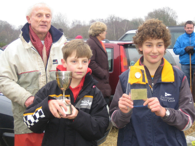The 2006 Setley Cup winner, Harry Woodington (left) and the Seahorse Trophy winner, Hector Hurst (right) photo copyright Michael & Carolyn Derrick taken at 