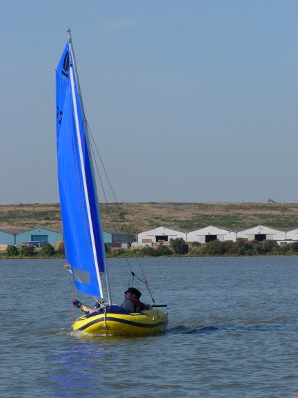 One of the few inflatable sailing dinghies - the Tinker Tramp photo copyright Sarah Mees taken at Erith Yacht Club