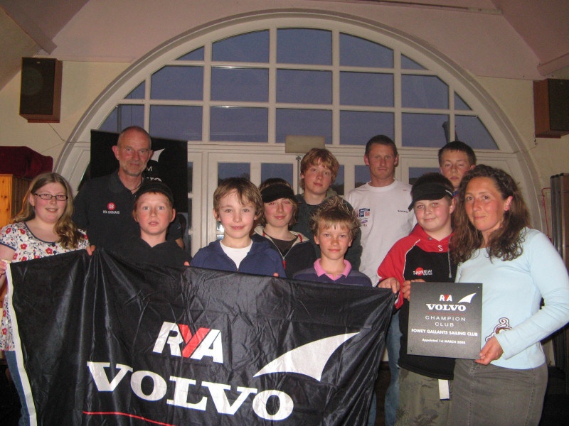 Fowey Gallants has been awarded the esteemed Volvo RYA Champion Club status by Olympic silver medallist Joe Glanfield photo copyright Gail Willows taken at Fowey Gallants Sailing Club