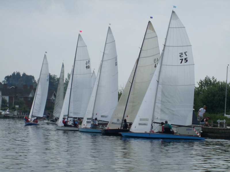 128 entrants in the 48th Navigators and General Three Rivers Race photo copyright Holly Hancock taken at Horning Sailing Club