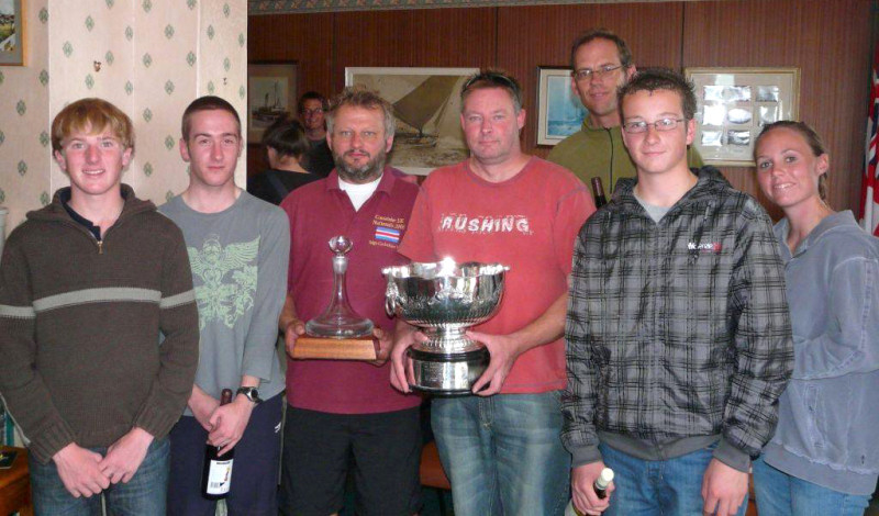 Prize winners at the Man of Kent Regatta photo copyright Dave Bull taken at Margate Yacht Club