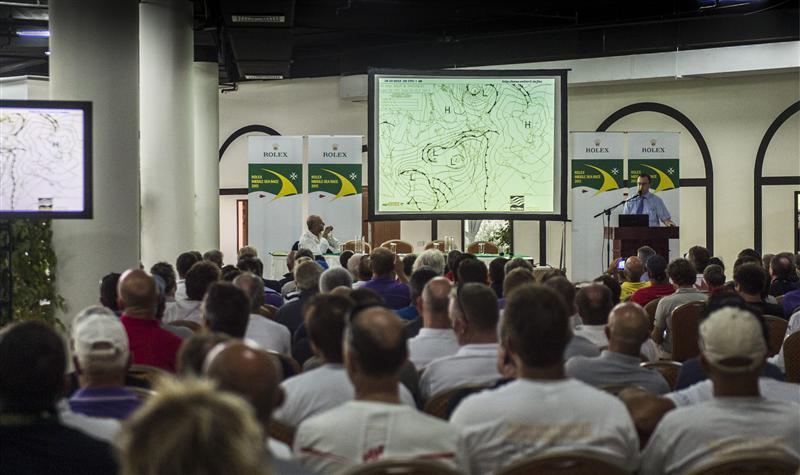 Rolex Middle Sea Race 2013 Skippers' Briefing photo copyright Kurt Arrigo / Rolex taken at Royal Malta Yacht Club