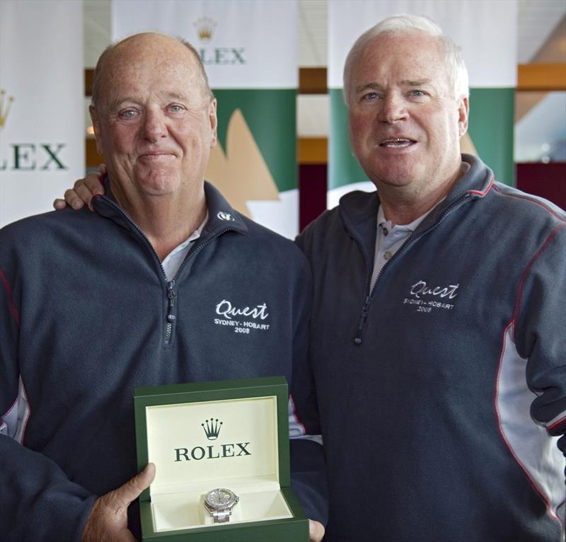 Mike Green and Bob Steel at the 2008 Rolex Sydney Hobart prizegiving. - photo © Daniel Forster / Rolex