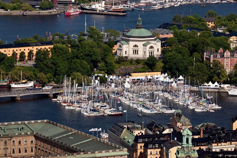 AF Offshore Racevillage the day before the start in Stockholm 2013 photo copyright Oskar Kihlborg taken at Royal Swedish Yacht Club