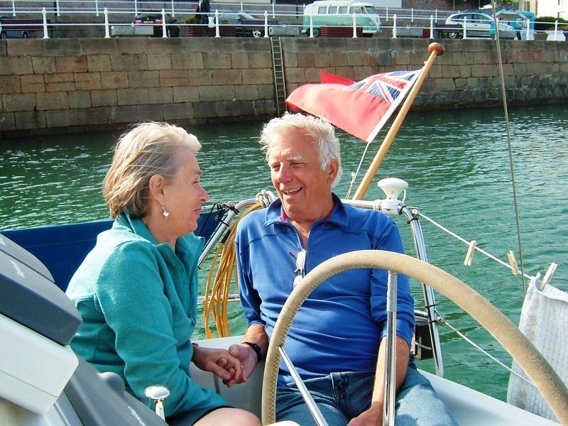 Alan & Geraldine Sinfield at St Helier photo copyright Alan & Geraldine Sinfield taken at 