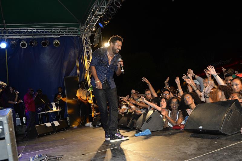 Shaggy performing during Antigua Sailing Week photo copyright Ted Martin taken at Antigua Yacht Club