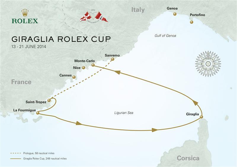 Giraglia Rolex Cup 2014 Course Map  - photo © Giraglia Rolex Cup 2014