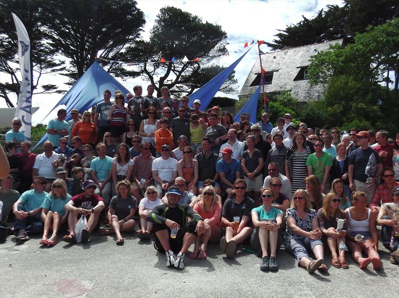 Competitors after the Carnac 2014 prize giving - photo © Yacht Club de Carnac