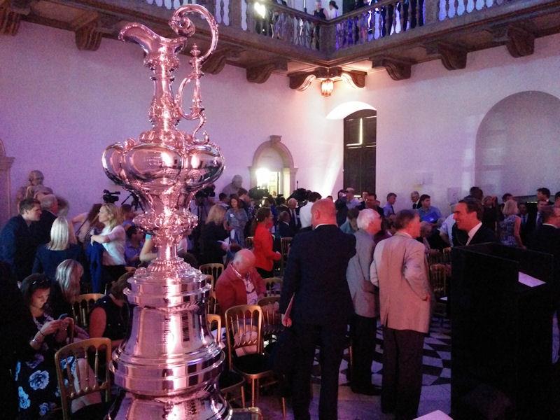 The America's Cup at the Ben Ainslie Racing Press Conference photo copyright Mark Jardine taken at 