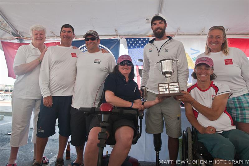 Nick Scandone Award to Hugh Freund at the Clagett Regatta photo copyright Matthew Cohen / Clagett Regatta taken at Sail Newport