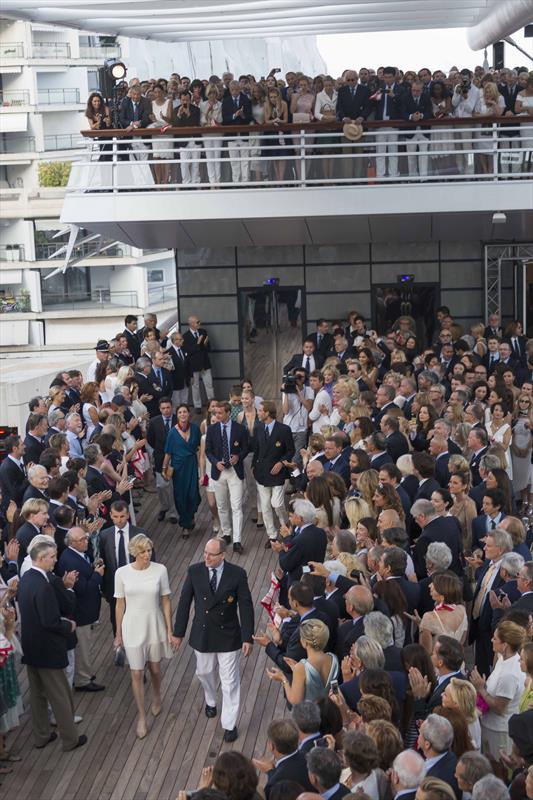 HSH the Sovereign Prince Albert II inaugurates Yacht Club de Monaco's new clubhouse photo copyright Carlo Borlenghi taken at Yacht Club de Monaco