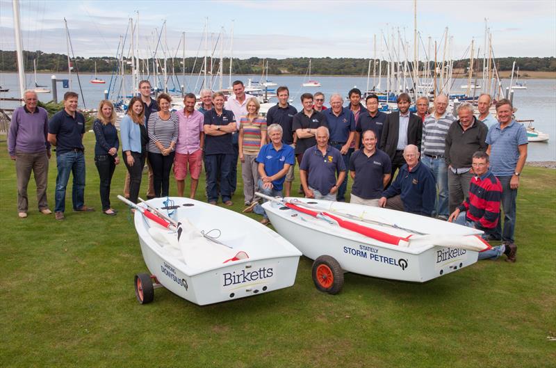 The Ajax fleet donate the proceed of the Birketts Decanter 2014 towards the club's junior and youth training programme and last year bought two new training Optimists photo copyright Alan Shipperlee taken at Royal Harwich Yacht Club