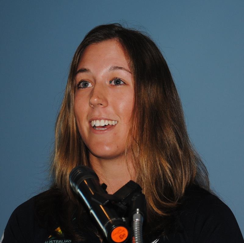 Amelia Catt, Tasmanian Female Sailor of the Year photo copyright Peter Campbell taken at Royal Yacht Club of Tasmania