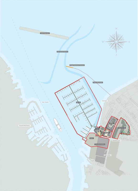 New Cowes Breakwater and Victoria Marina East Cowes Development Plan photo copyright Denizbeck taken at Cowes Combined Clubs