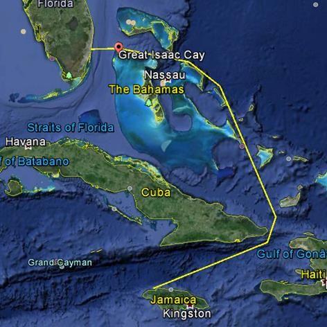 Chart of the “MoBay” race course photo copyright Pineapple Cup - Montego Bay Race taken at 