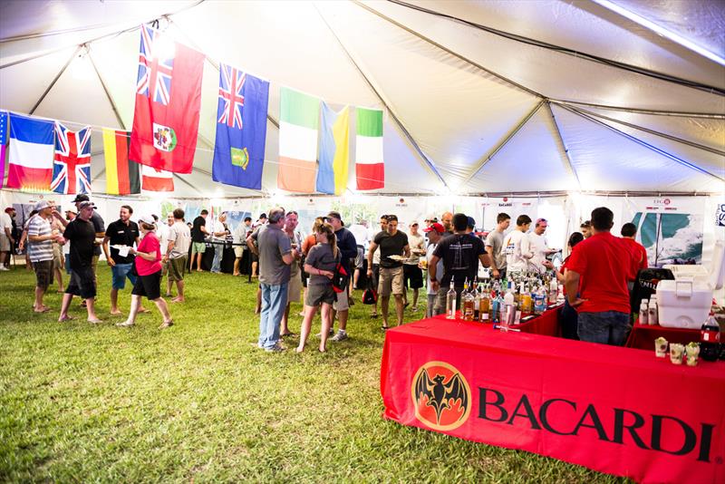 Bacardi Miami Sailing Week hospitality tent and mid-week party photo copyright Cory Silken taken at Coral Reef Yacht Club