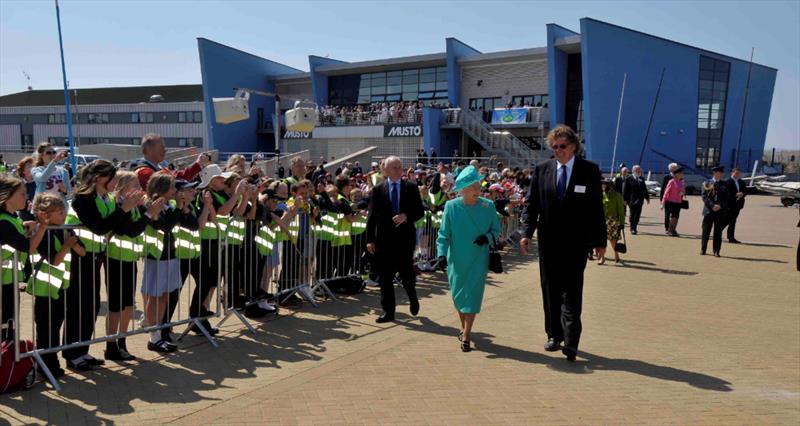 2009: Her Majesty the Queen visits the WPNSA - photo © Dorset Media Services