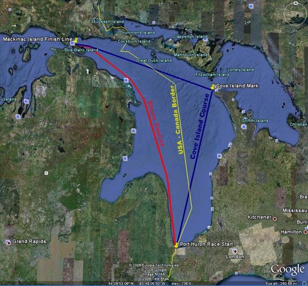 Bell's Beer Bayview Mackinac Race courses photo copyright Bayview Yacht Club taken at Bayview Yacht Club