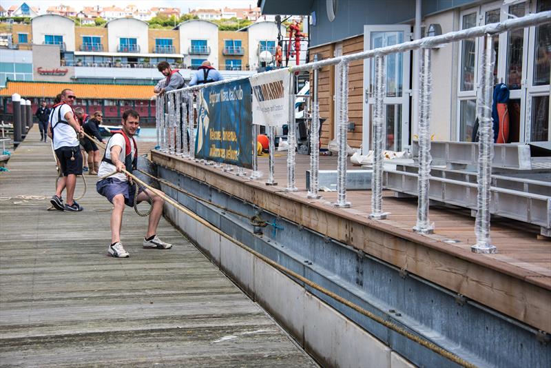 he new Brighton Marina Yacht Club is moved to its permanent home in Brighton Marina - photo © Julia Claxton