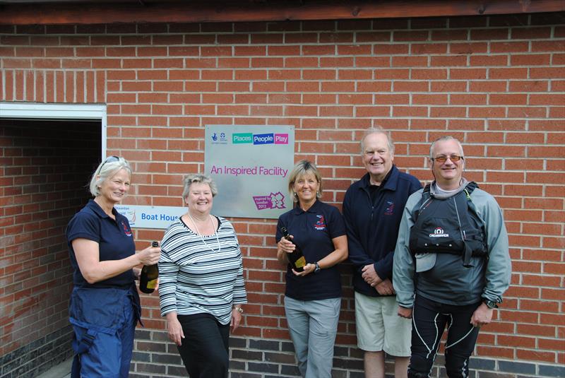 Heather Wheeler, MP for South Derbyshire, officially opens Staunton Harold Sailing Club's new boat house photo copyright Ann Nugent taken at Staunton Harold Sailing Club