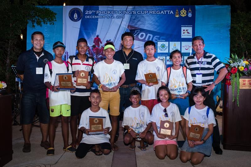 The 29th Phuket King's Cup Regatta opens with the prize giving party by the Government Lottery Office for the Phuket Dinghy Series youth sailors - photo © Veerawan Saejao