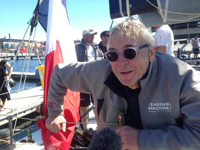 Eric de Turckheim reflecting on the Rolex Sydney Hobart Yacht Race photo copyright Bruce Montgomery taken at Cruising Yacht Club of Australia