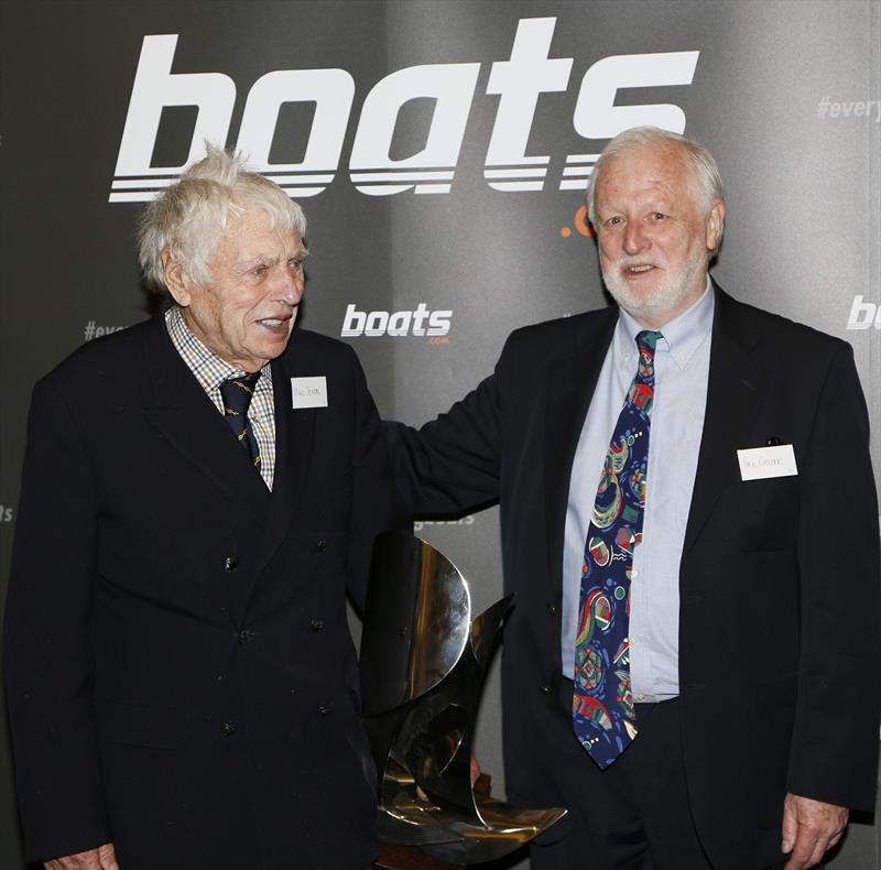 Cartoonist Mike Peyton receiving a boats.com YJA  Diamond Jubilee life-time achievement award - photo © Patrick Roach