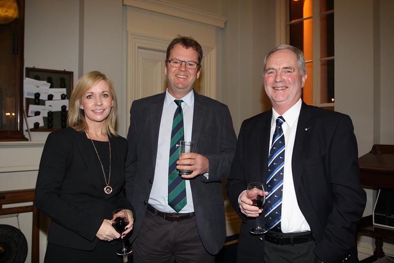 Patricia Greene Volvo Car Ireland, Harry Hermon CEO of the ISA, Peter Shearer Wicklow Sailing Club at the launch of 18th Volvo Round Ireland Yacht Race which was held in the Royal Irish Yacht Club - photo © Ann Egan
