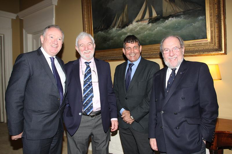 Adrian Yeates MD Volvo Car Ireland, Theo Phelan Race Organiser, Deputy Andrew Doyle TD, James Horan Commodore Royal Irish YC at the launch of 18th Volvo Round Ireland Yacht Race which was held in the Royal Irish Yacht Club - photo © Ann Egan