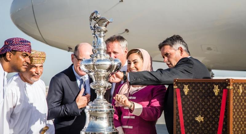 The America's Cup arrives in Muscat ahead of Louis Vuitton America's Cup World Series Oman - photo © Jesus Renedo / Lloyd images / Oman Sail