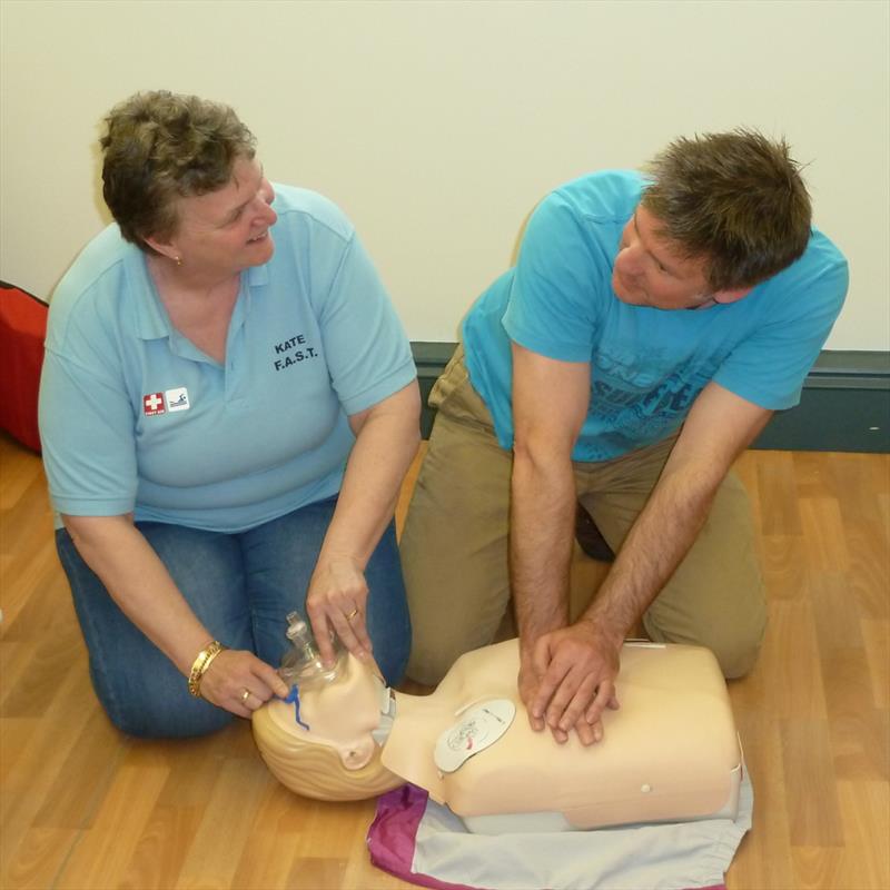 St Ives Sailing Club First Aid Training photo copyright Simon Ashmore taken at St Ives Sailing Club